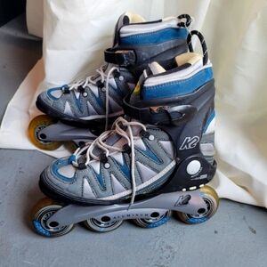 Blue and Gray Inline Skates